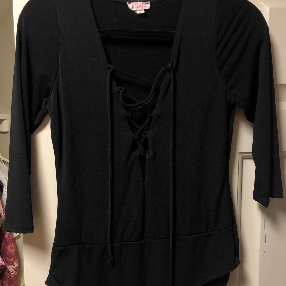 Black Agaci bodysuit